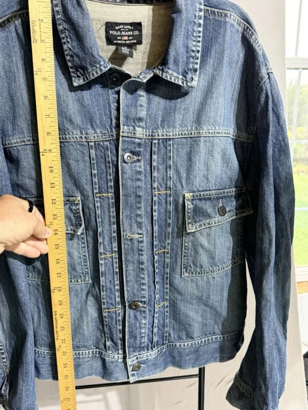 Vintage Polo Jeans Ralph Lauren Jean Denim Trucker Jacket